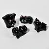 1/6Pcs Cartoon Kitten Miniature Figurine - Cute Black Cat Resin Ornament for Micro Landscape Home Desktop Decor