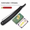 Manual Shaver For Men Barbershop Razor Stainless Steel Shank Is Easy To Use Safety Razor 1Pcs Shaving Razor With Blades