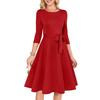 Women's Cocktail Dresses 3/4 Sleeve Vintage Wedding Guest Dress