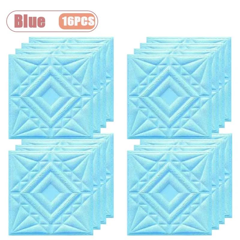 4-24PCS 30x30cm Self-Adhesive Wall Sticker 3D Soft Wall Stickers DIY Bedroom Living Room Background Home Decor Wall Decoration