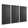 Metal Pegboard Wall Panels Modular Peg Board Tool Organizer Boards 24inx12in Black Pegboard Wall Organizer Tool Storage