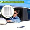 Door Pillar Window Trim for GMC Canyon 2015-2024 Silver Tone Front Left Right Anti Scratch Sticker Pillar Posts Door Outer Exterior Cover 4 Pcs