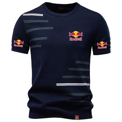 Summer New Cotton Men Short Sleeve Woolen T-shirt Men Casual Round Neck Knitted T-shirt