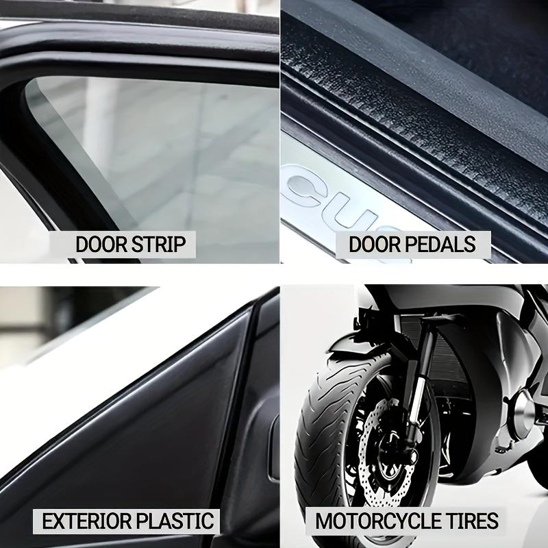 Plastic Coating Modification Paste, Long-lasting Black Light Whitening,repairing and Protecting Car Tires,inner and Outer Plastic Parts, Glossy Finish