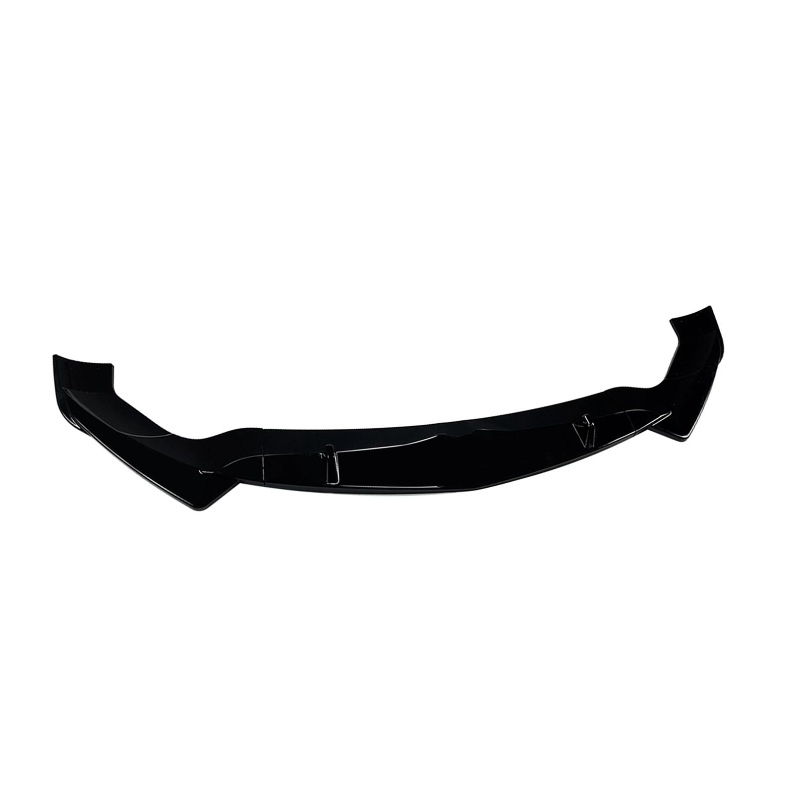 Front Bumper Spoiler Lip For Alfa Romeo Stelvio 2017-2026 Gloss Black/Carbon Fiber Look Lower Splitter Protector Blade Body Kit Glossy Black