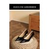 Fashion A Single-shoe Woman's Gentle and Elegant French 2025 Summer New Retro Pointed-toe, Irregular-shaped, Thick-heeled High Heels