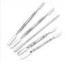 Pigment Manicure Art Nail Tool Stainless Steel Cosmetic Makeup Spatula Mix Stirring Tool Rod Cosmetic Spatula