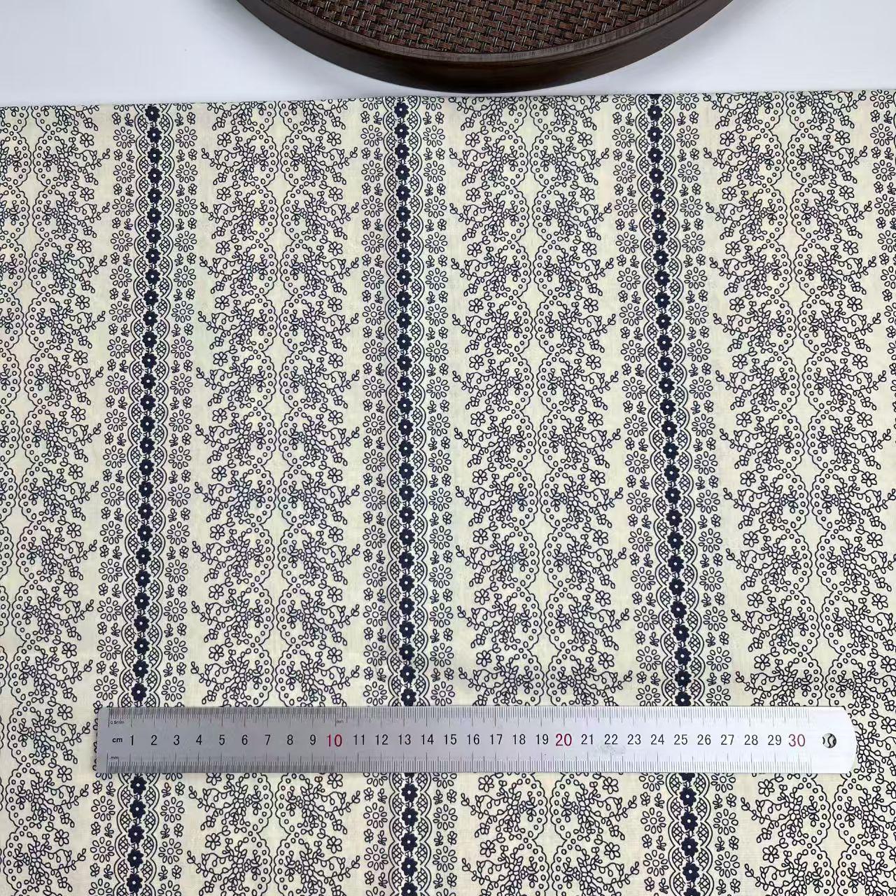 Gray Color Width 150 cm 100% Cotton Poplin Printed Floral Fabric for Children s Clothing & Women s Dresses