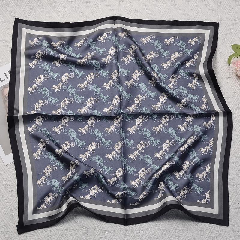 100% mulberry silk scarf - women's spring/summer silk scarf - versatile twill 70cm square scarf