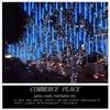 Outdoor Waterproof LED Meteor Shower Lights for Trees - Dynamic Flowing Starry Sky Effect