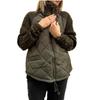 Fall Winter Women's Zip Up Stand Collar Cardigan Long Sleeve Cotton Coat, European American Fashion Outerwear for Women