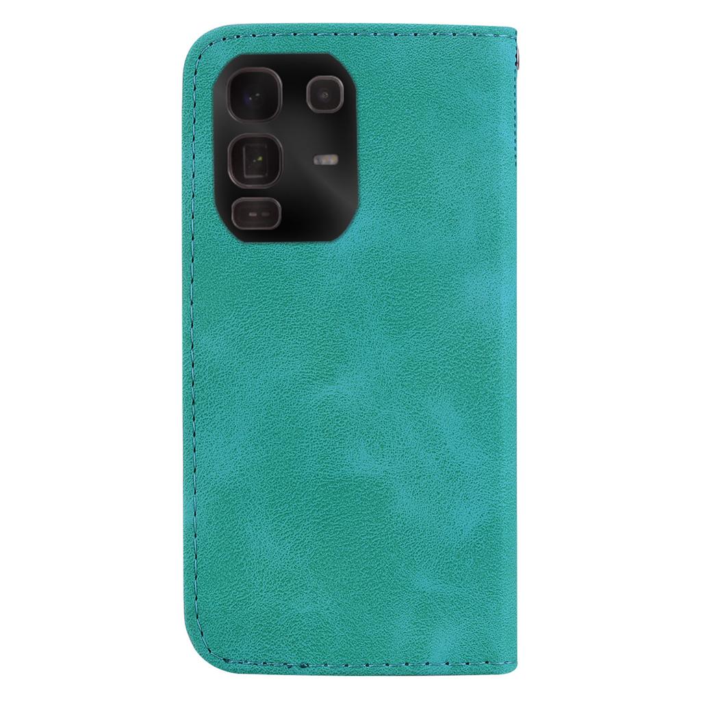 For Infinix Note 50 Pro+ 5G Stand Case 7-Shaped Pattern Imprint Leather Phone Cover with Strap