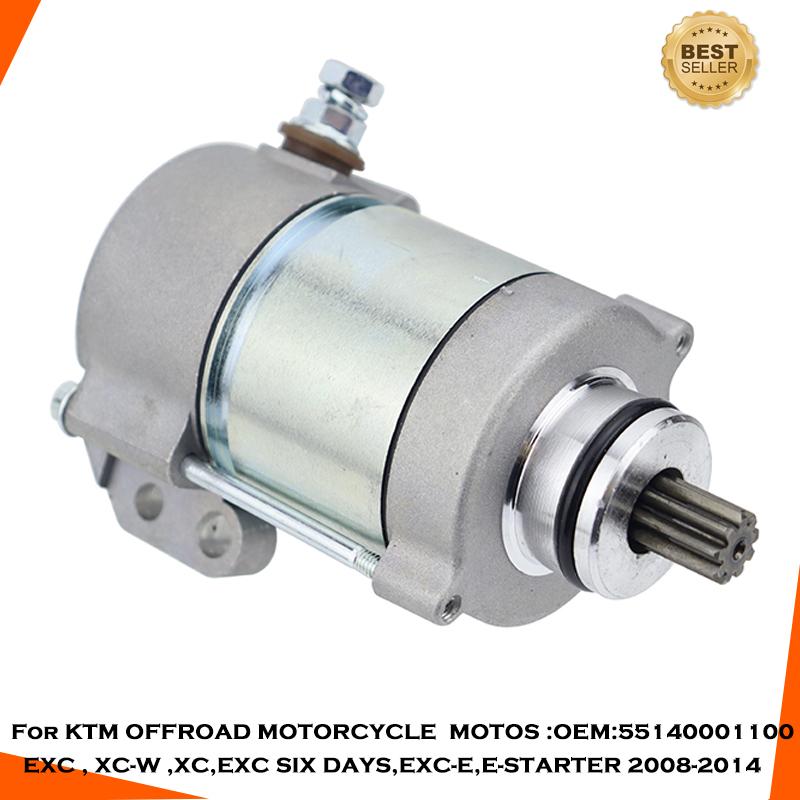 

Electric Motorcycle Starter Motor For KTM OFFROAD Enduro EXC EXC-E Cross Country XC-W XC FREERIDE 250R 2008-2016 Engine Ignition 1pc starter motor