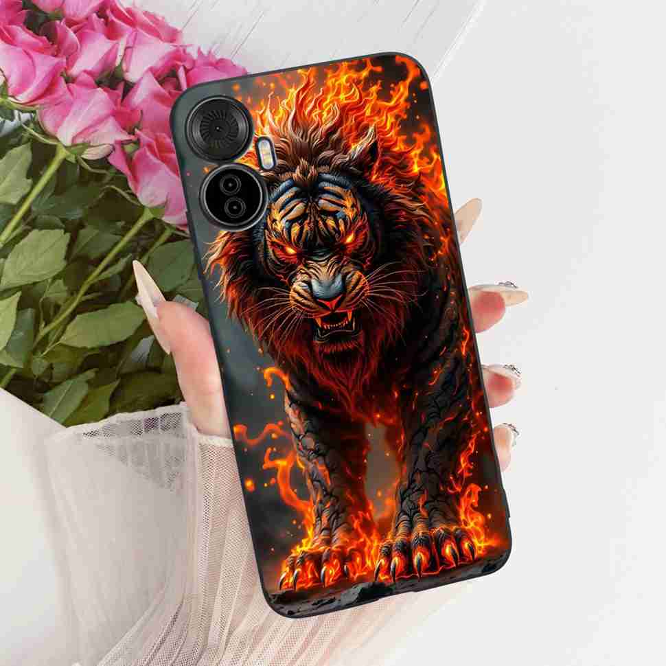 For Itel S18 Pro 6.6" Case Simple Style Pop Patterns Silicone TPU Black Cover Shockproof For ITEL S18 Pro S18pro Phone Cases