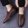 Fashion Luxury Brand Massage Sole Genuine Leather Loafers Anti Slip Men's Driving Shoes High-end Men's Wedding Shoes Free Delivery