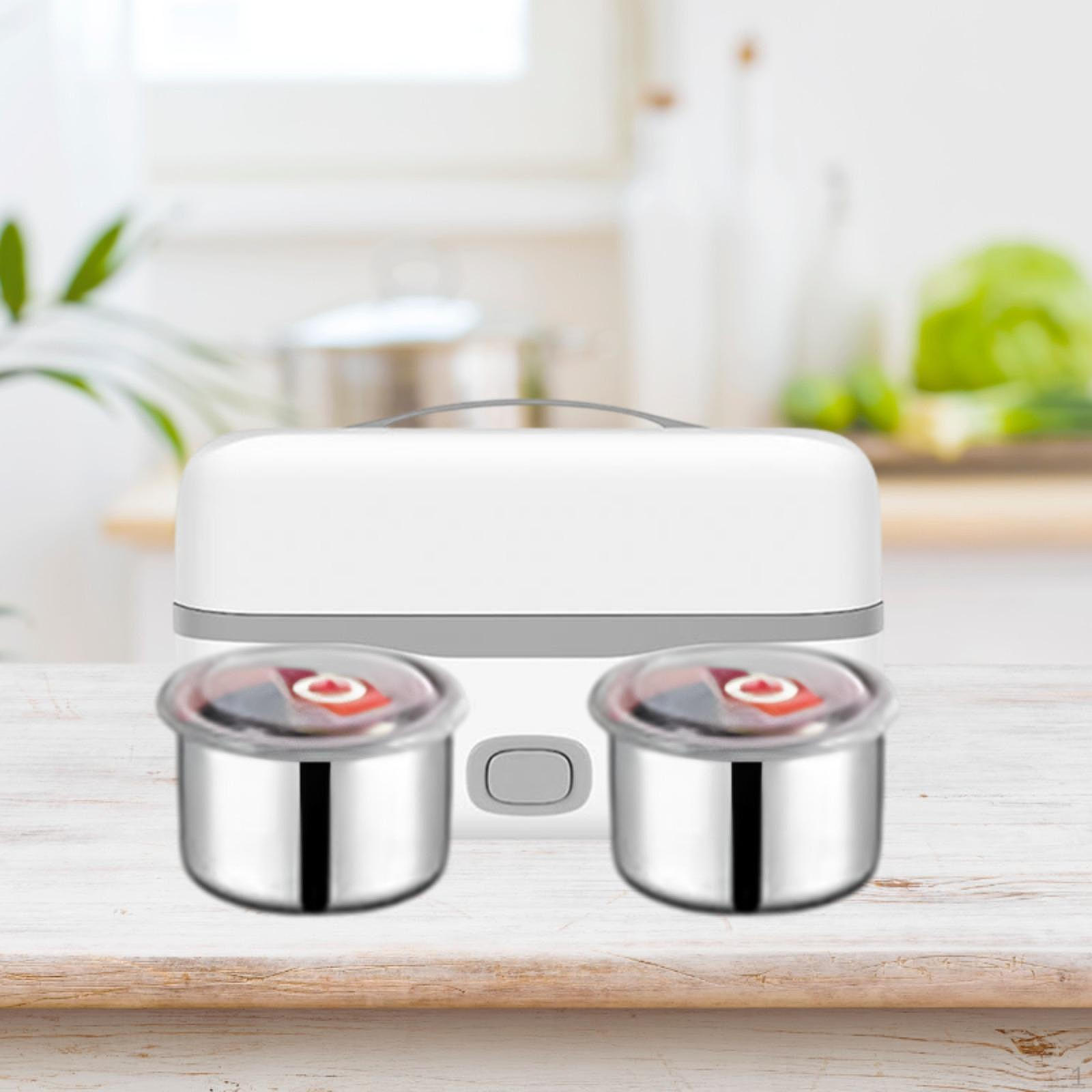 

Электрический ланч-бокс, подогреваемый ланч-бокс, съемный, портативный, с вилкой США, подогреватель ланча, еда, для 1 tier Middle handle