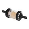 Motorcycle Fuel Gasoline Filter Carving ABS Heat Resistance for 6mm Diameter MotorbikeBlack
