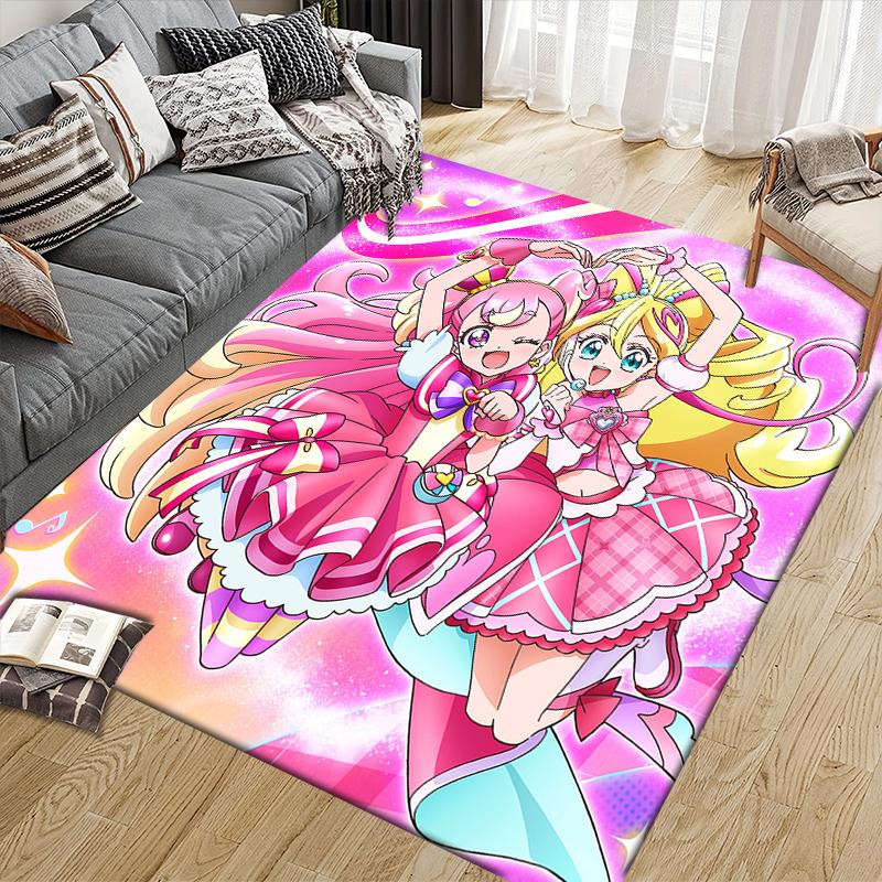 Pretty Cure Best Friends Area Rug, Pretty Cure Fan Soft Carpet, Perfect Gift.chl