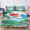 Cartoon Duvet Cover Home Blue Printed Pillowcase Set Adult Bedroom Children Comforter Bedding