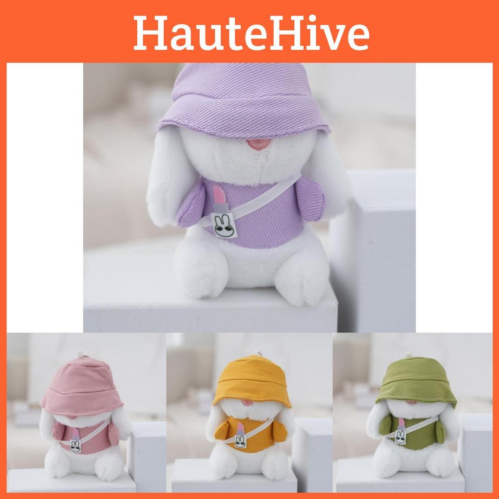 Stilvoller rosa Hasen-Schlüsselanhänger, liebliches Autozubehör und Rucksackanhänger für trendige Mädchen