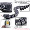 Snake Realistic Rc Toy 16" Long Rechargeable Remote Control Real Looking Black