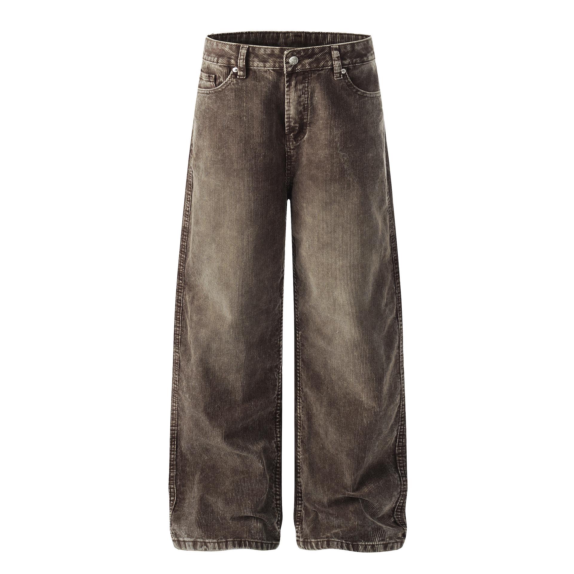 Air Big Move: Spring  26 American Retro Corduroy Casual Pants for Men & Women XL
