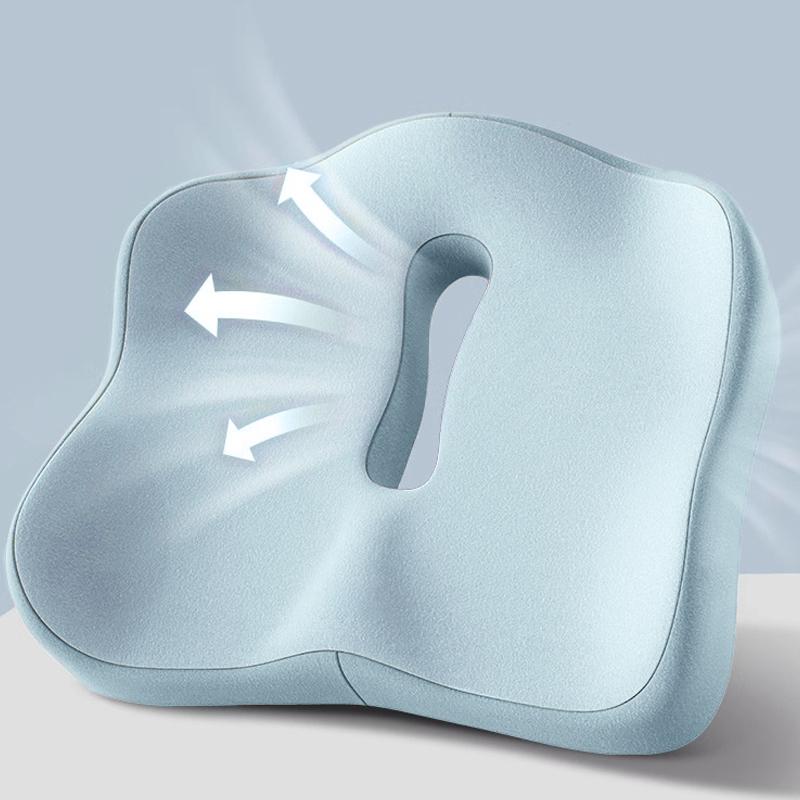 Office Seat Cushion Backrest Integrated Seat Cushion For Lumbar Support Pressure Relief Memory Foam Seat Cushion