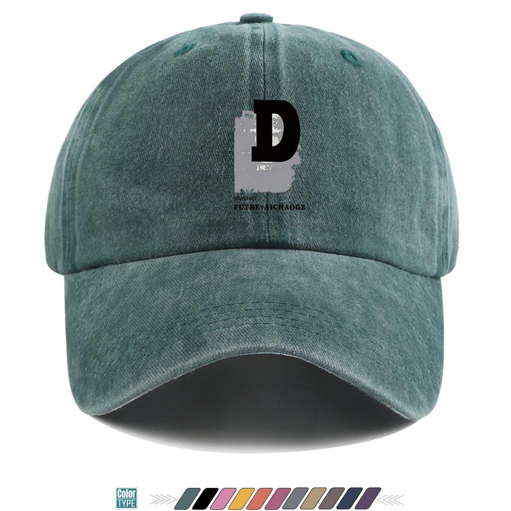 Pc Earth EleUnisext Creative Letter D Printed Baseball Cap Trendy Individual Street Style Unisex Adjustable Duckbill Hat Fashi