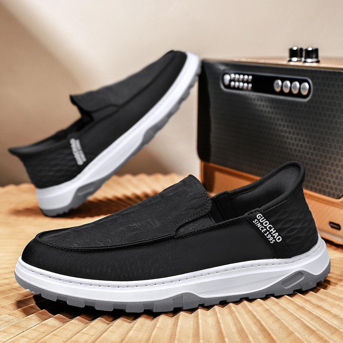 

Модная мужская зеленая спортивная обувь-слайдеры - повседневные лоферы, минималистичная повседневная обувь унисекс, парусиновая обувь, в стиле городского стритстайла 39 чёрный