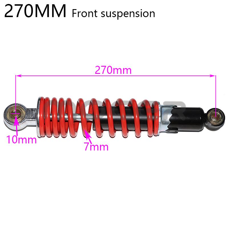 250mm260mm270mm front and rear shock absorber suspension spring For 50cc 70cc 90 110cc 125cc ATV Go Kart Buggy Pitbike Dirt Bike