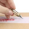 Brass Mini Sharp Knife Creative Retractable Box Opener Portable Keychain Pendant for Express Parcel Unpacking Daily Accessory
