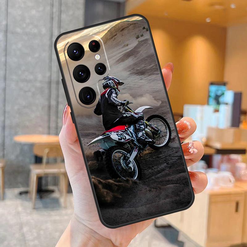 

Moto Cross Motorcycle Sports Phone Case For Samsung Galaxy S25 S24 S22 S21 S20 S23 Ultra S9 S10 Plus S25 FE Back Cover Galaxy S24