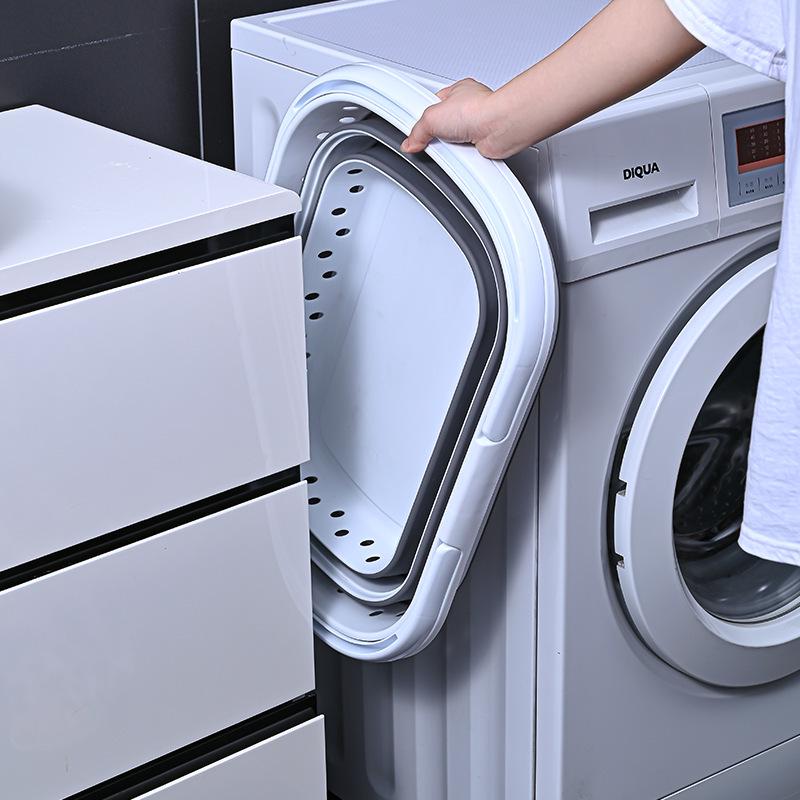 Portable Folding Laundry Basket - Large Capacity and Durable Design for Versatile Storage