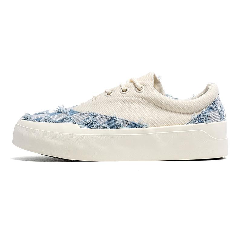 

X137 Korean version trendy casual shoes men s breathable soft-soled low-top shoes thick-soled heightening men s shoes comfortable men s shoes board sh 44 синій