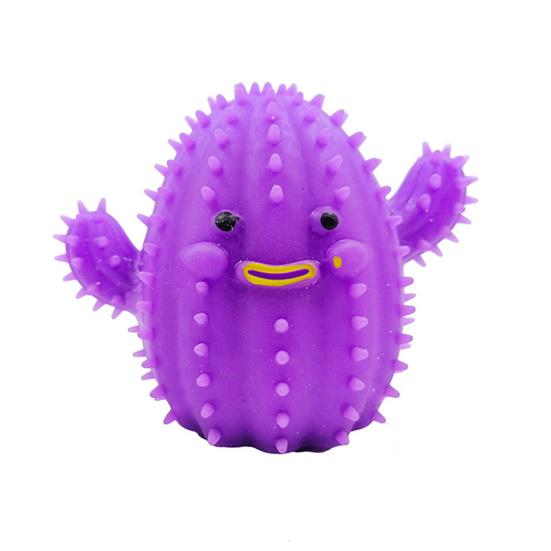 Cute Cactus Stress Relief Toys Quick Recovery TPR Plant Shape Sensory Vent Ball for Daily Use