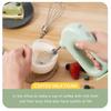 Portable Electric Eggbeater Adjustable Gears Mini Egg Beater Electric Cordless Mixer  Whipped Cream