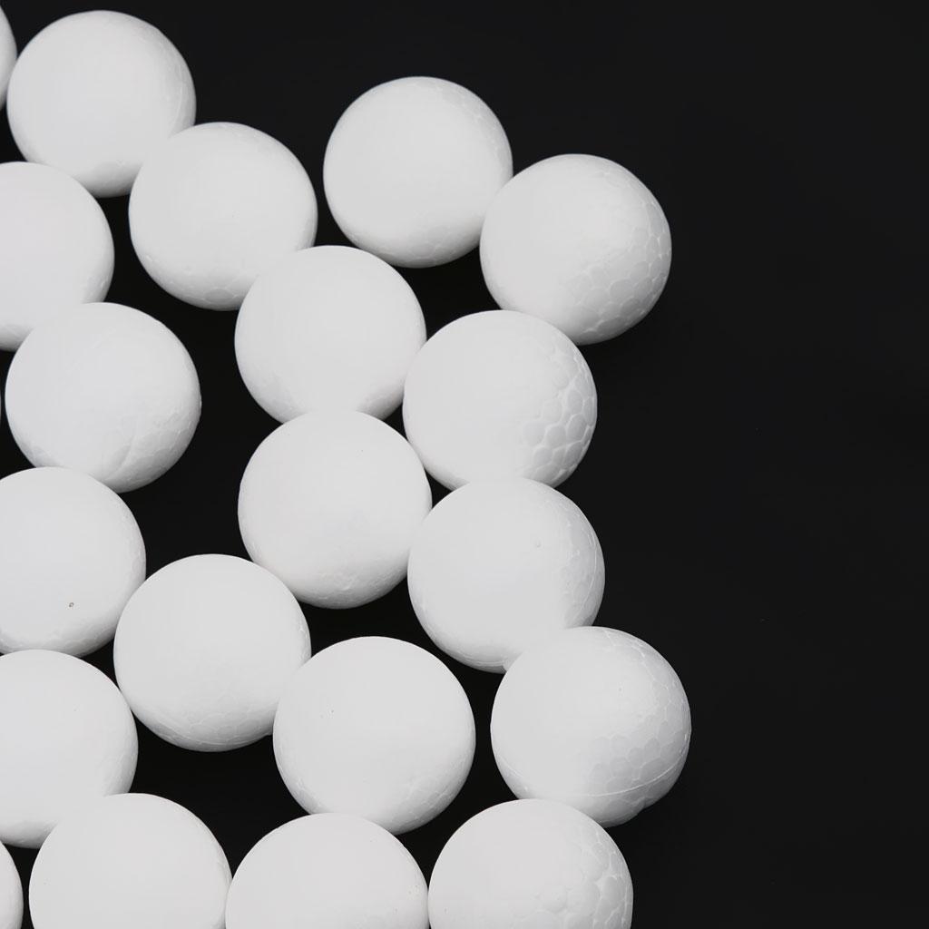 White Foam Balls, Polystyrene Craft Decoration Balls for Model Making, Decoration,