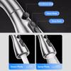 Kitchen Faucet with Pull Down Sprayer Head 360 Rotation Hot and Cold Water Silver Black Pull-out Kitchen Sink Faucet Single Hole