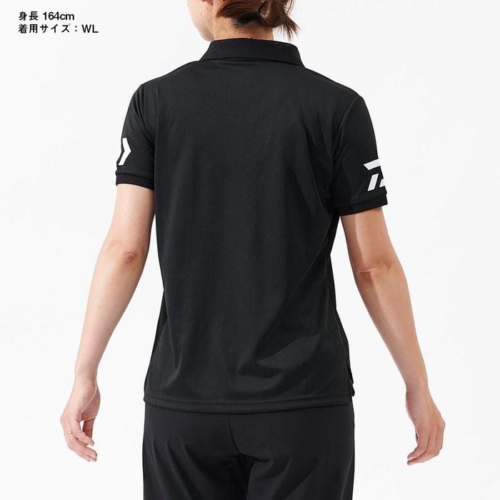 [Daiwa] Short-Sleeve Polo Shirt DE-7925 Black x White WM