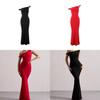 Sexy Elegant Off Shoulder Bodycon Dress With Handcrafted Splicing For Evening And Party Wear