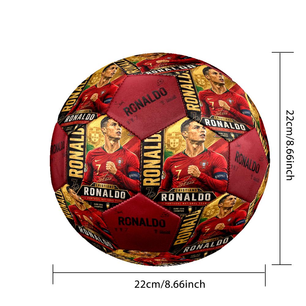 Ronaldo's Legacy Soccer Size 5 Soccer Football Machine-Stitched Indoor/Outdoor Universal Football Soccer Accessory
