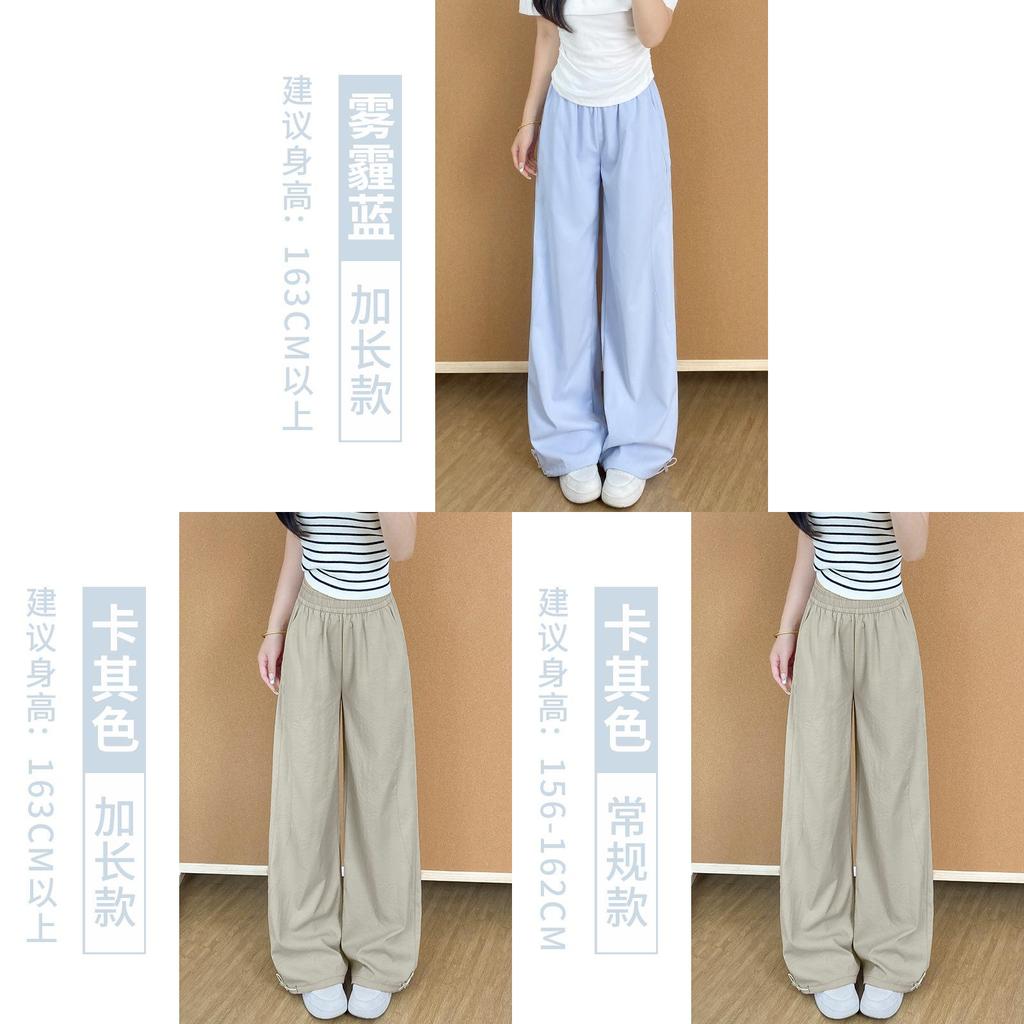 American Style Work Pants For Women With High Waist Loose Fit Breathable Fabric For Casual Daily Wear