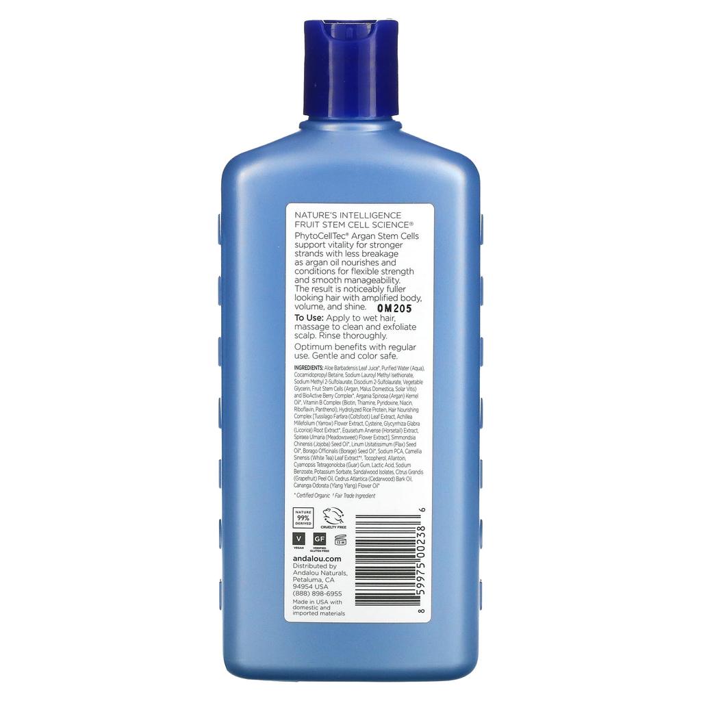 Shampoo, Anti-Aging, For Thin Hair, Argan Stem Cell, 340Ml(11.5Fl Oz)