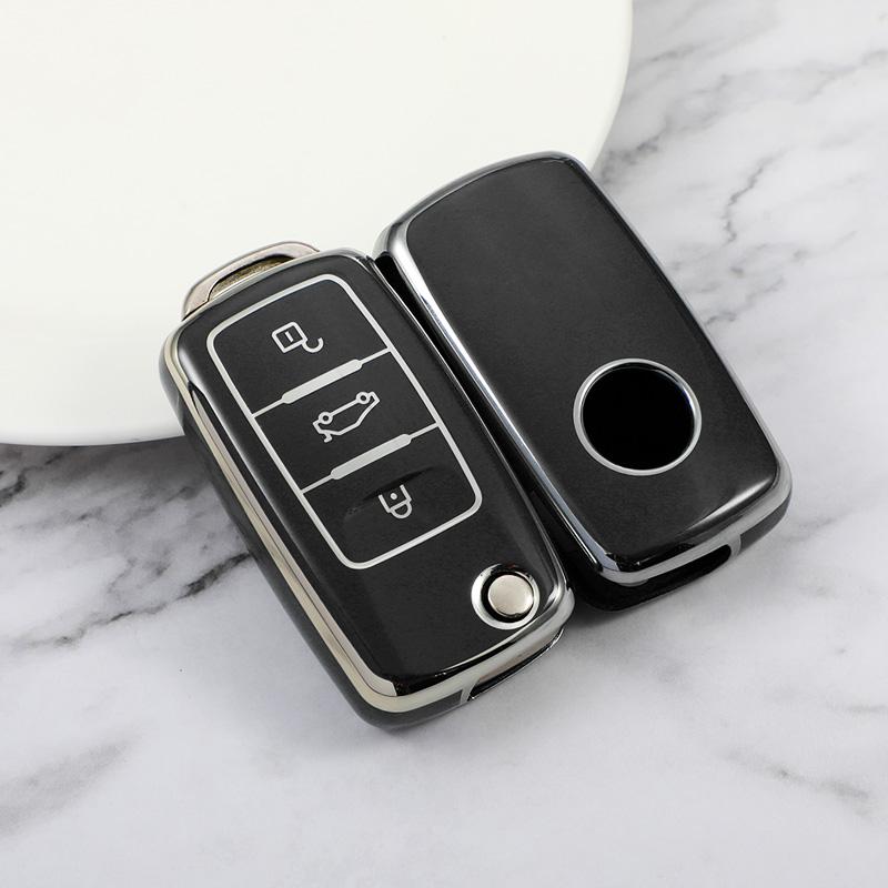 Car Remote Key Case Cover for Volkswagen VW Polo Golf Passat TiguanBeetle Caddy T5 Up Eos Skoda Octavia Seat Leon Altea Fob