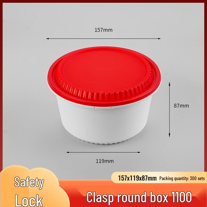 Handun Disposable Round Soup Bowls with Lids