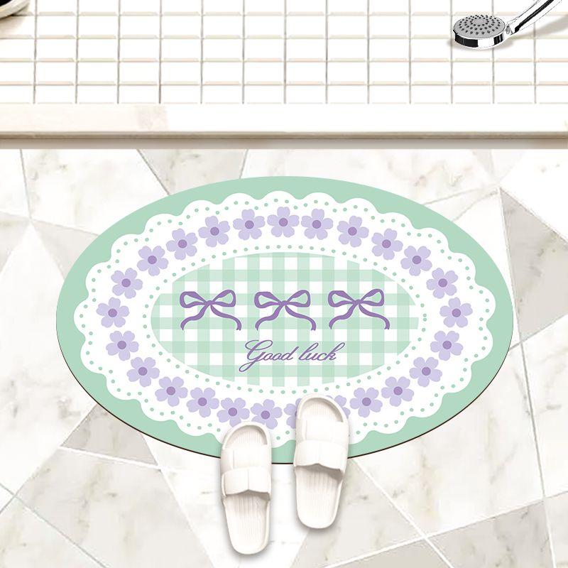Korean ins style bathroom absorbent floor mat soft diatom mud household bathroom door floor mat toilet non-slip door mat