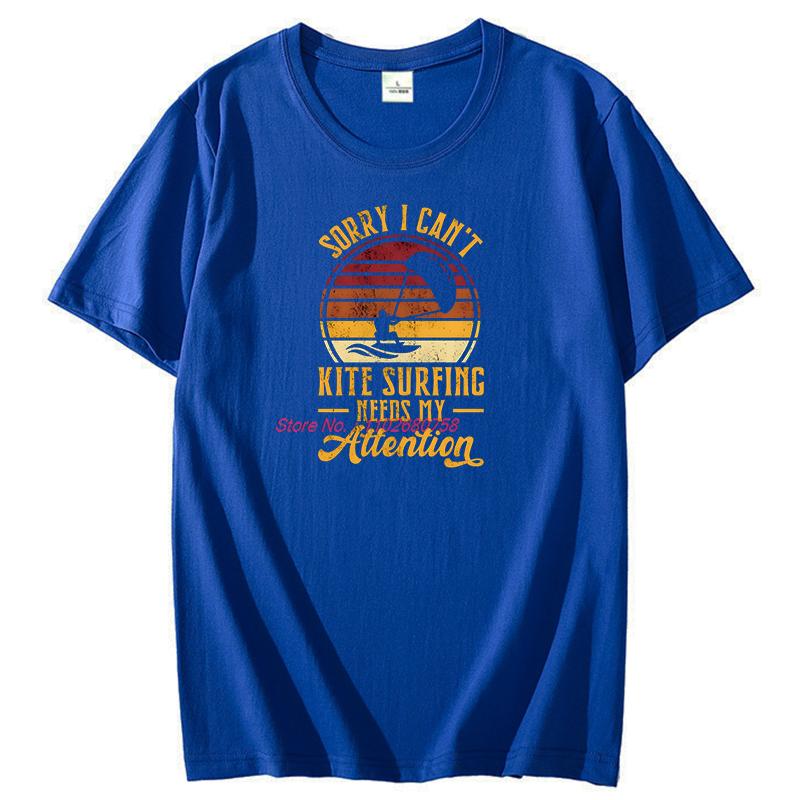 Sorry I Cant Funny Graphic T Shirts Kitesurfing New Shirts And Tshirts Cotton Short Sleeve Tshirts Unisex Print T Shirt