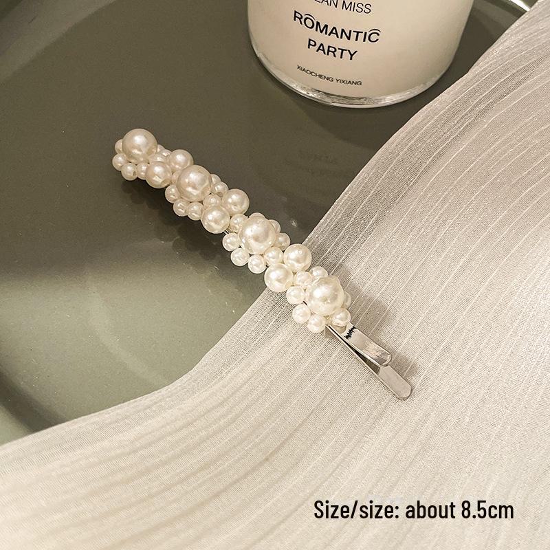 Korean Pearl Hairpin - Trendy Side Clip for Women and Girls