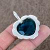 Indicolite Tourmaline Gemstone 925 Sterling Silver Jewelry Pendant 1.69" KKG-557