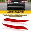 Rear Bumper Reflector Light Left+Right Side Red Fit For 2013-2018 Ford Fusion EV